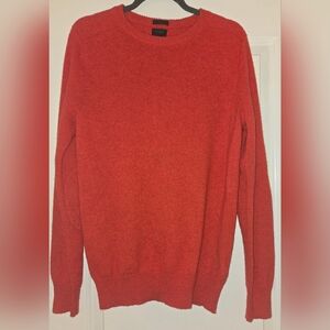 J Crew Women's Red Merino Wool Sweater Slim Fit Size S